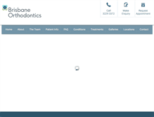 Tablet Screenshot of brisbane-orthodontics.com.au